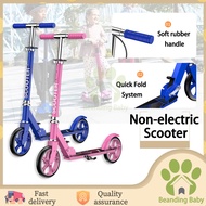 Factory direct sales Scooter for Kids Adjustable Scooter Smooth Commuter Non-electric Scooter for Teens Adults Foladable