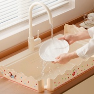 Dopamine Cartoon Sink Waterproof Kitchen Sink Countertop Anti-splash Partition Bathroom Washbasin Ed