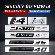 Suitable for BMW i4 car badge modification, rear badge edrive35 edrive40 letter black silver G26 dig
