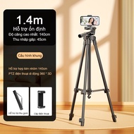 Chân Quay Máy Ảnh Điện Thoại Tripod kim loại 360° Tặng Kèm Remote túi đeo kẹp ĐT - Cao cấp - Chính H