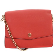 Tory Burch chain shoulder bag logo leather red