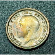 UK King George V 6 Pence Silver Coin 1926