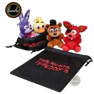 5Pcs Five Nights At Freddy's FNAF Plush Pendant Toys Freddy Fazbear Foxy Bonnie Chica Plush toys key
