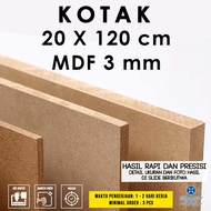 Box 20 x 120 cm - MDF 3 mm - MDF board wooden MDF board/