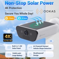 EZVIZ CB5 4K 8MP Solar Battery Outdoor Camera | Wi-Fi 6 | AOV Time-Lapse | F1.6 Color Night Vision |