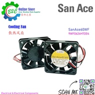 San Ace 60WF 9WF0624H7D04 60x60mm T15mm Sanyo Denki Cooling Fan Fanuc Servo Amp Unit DC24V 0.12A A90