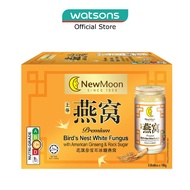 NEW MOON Bird Nest White Fungus With American Ginseng &amp; Rock Sugar (Marine Collagen) 150g x 6s