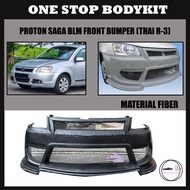 PROTON SAGA BLM FRONT BUMPER (THAI R-3)FIBER(FIBERGLASS)SKIRT LIP BODYKIT