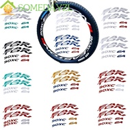 SOMEDAYMX Bike Wheel Rims Bike Accessories Cycling Safe Protector Bike Wheel Stickers Bicycle Decals Multicolor Bicycle Stickers