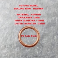 Toyota Engine Oil Drain Plug Washer Toyota Seal Ring For Oil Drain Plug Sealing Ring Toyota