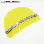 Motosi Vintage round Light Windshield for Yamaha XSR900 700 SCR950 SR400 ปรับแต่งกันได้ กันลม กันลม 