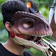 OCEANMAPDZ Dinosaur Mask Headwear, Movable Mouth Sound 3D Dinosaur Mask, Realistic Lifelike 3D Dinos