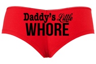 Daddy's Little Whore Fun Flirty Red boy Short Panties DDLG