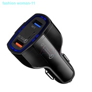 Original Product☎⊙NEW 5V 3.1A Car Charger,QC 3.0 Fast Charger Mini Dual USB Fast Charging Type C For