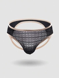 Calzoncillo Jockstrap De Punto Con Bloque De Color Para Hombre Y Detalles Del Borde