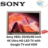 Sony X80L 55/65/85 Inch 4K Ultra HD LED TV with Google TV and HDR
