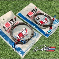 Swits Carbon Black Front Brake Hose 45 Degrees Length 36 inches 91cm Universal ThailandOriginal avai