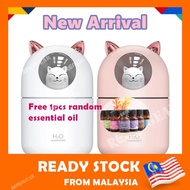 Cute H2o Cat Pet Meng Mao Air Humidifier USB Air Diffuser Ultrasonic Aroma Mist Maker For Home Offic