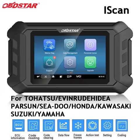 2026 OBDSTAR IScan Marine Motor Diagnostic Scanner for HONDA/SUZUKI/YAMAHA/KAWASAKI/Hidea/EVINRUDE/B