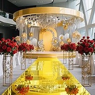 LIKEYO Mirrored Floor Aisle Runner - Double Sided Reflective Wedding Walkway Runner for Ceremony, Pr