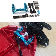 2X Aluminum Alloy Ball Bearing Crank Steering Set for TT02 TT-02 TT-02D 1/10 RC Car Upgrade Parts Ac