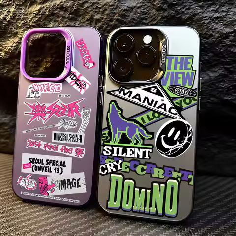 Fashion label k-kids Phone Case For iPhone 17 16e 16 15 14 13 12 11 Pro Max X 8 7 Air Plus s-strays 