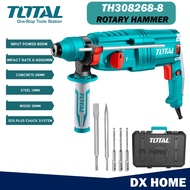 TOTAL TH308268-8 (3 in 1) 800w Rotary Hammer / Drill Hacker Impact Drill Chisel