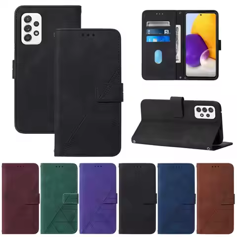 Wallet Shockproof Card Framework Magnetic Flip Leather Phone Case For Samsung Galaxy A72 A52S A52 A4