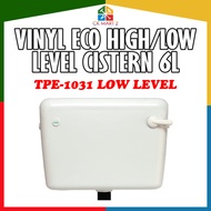 LOW LEVEL Vinyl Eco Cistern Lift Up Valve 6L Complete Low Level Cistern Toilet Cistern Tandas kotak 