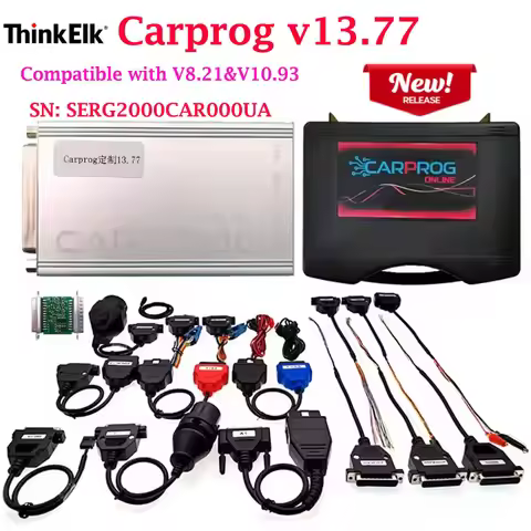 2026 Adapter Carprog v13.77 for Airbag/Dash/IMMO Repair ECU Chip Tuning Support WINDOWS XP, WIN7, WI