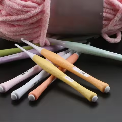 8pcs Handle Crochet Hook Ergonomic Crochet Hook Set for Arthritic Hands Crochet Needle Set and Croch