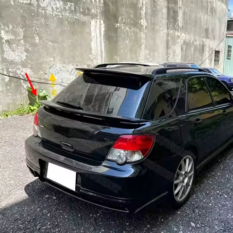 For Subaru Impreza WRX Touring Wagon 2001-2007 ABS Plastic Car Rear Spoiler Wing Trunk Lip