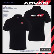 Japan Japan JDM Modified Yokohama Advan Wheel Short Sleeve AD08R Tire AD09 T-Shirt Lapel POLO Shirt 