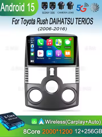 Car Radio Android 15 For Toyota Rush DAIHATSU TERIOS Multimedia Car GPS Player Navigation Touch Scre