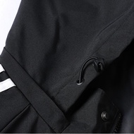 Jaket Lelaki Waterproof Jacket Unisex Fashion Sports Jacket Detachable Hat Outdoor Casual Windbreaker Plus Size Riding J