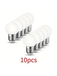 10入組e26 1w Led燈泡相當於30w白熾燈,冷白6000k暖白3000k 300流明高亮度燈泡,適用於客廳、廚房、臥室和辦公室