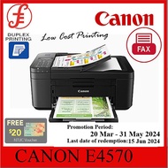 Canon E4570 Wireless All-In-One with Fax and Automatic 2-sided Printer
