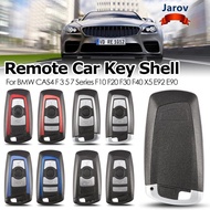 JAROV Car Key Shell, Folding ABS Remote Car Key Shell, 3/4 Button Flip Key  Cover for BMW CAS4 F 3 5