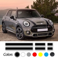 Car Hood Sticker Bonnet Stripes Engine Cover Band Rear Vinyl Decal For MINI Cooper F56 R56 F55 F57 R