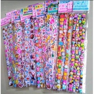 DC J ( J00016 ) LONG RAISED CHILDREN'S STICKERS / RAISED CHILDREN'S STICKERS / PRICE FOR 1 SHEET /