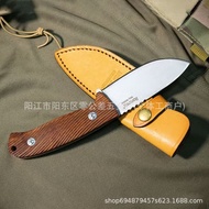 Italy M3 Steel Lion DC53 Steel Outdoor Portable Leather Cover Self-Defense Field Rosewood Multifunct