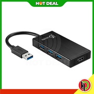 Hotdeal JUH450 USB 3.0 HDMI & 3-Port HUB Cable Adapter HDMI Adapter Computer Accessories Converter