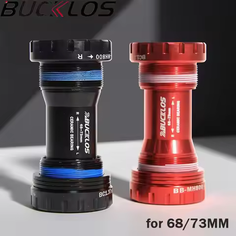BUCKLOS Ceramic Bearing BB68 Bike Bottom Bracket for SHIMANO BSA 68 Threaded BB Bottom Bracket 68/73