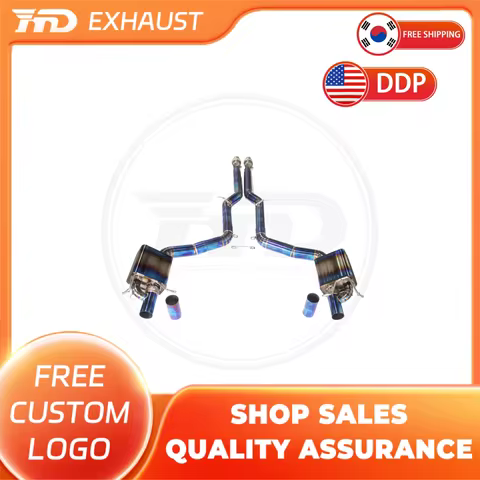 HMD Titanium Exhaust System Performance Catback for Mercedes Benz AMG CLS63 C218 with valve