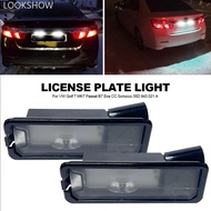 LOOKSHOW 1/2Pcs Car LED License Plate Light For Beetle For Passat B7 Eos CC Scirocco 35D 943 021 A 3