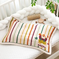 [Ready Stock] Children Pillowcase 35X55cm Pure Cotton Gauze Soft Cartoon Children Baby Pillowcase Co