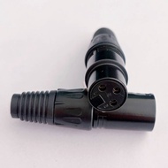 Black Three-Core XLR Male Female XLR XLR Head Gold-Plated Microphone XLR Head Microphone Plug MHH4