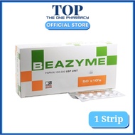 Beazyme (PAPAIN 150,000 UNIT) Tablets 10'S Ubat Surut Bengkak