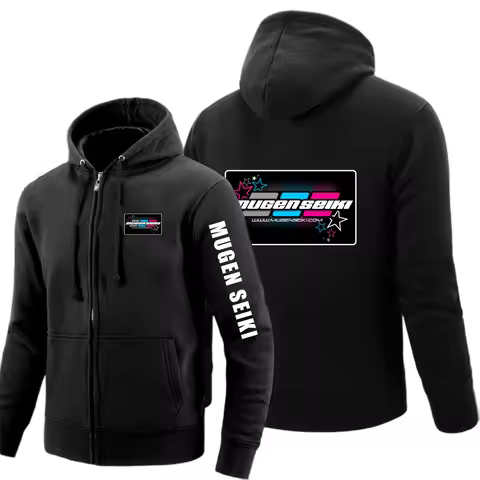 Mugen Seiki Fashion Men Pullover Hooded Sweatshirt Solid Color Hoodies High Street Lightweight Popul