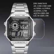 3pcs Screen Protector Cover Film For Casio DW-5600/5610 AE-1200/1300/1400 A158WA A159WA A168WA A700 